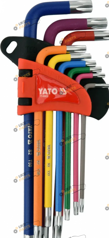 Набор шестигранников Yato TORX Т10- Т50 9 шт (YT-05633)
