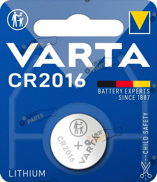 Батарейка Varta Lithium CR2016 1 шт. (06016101401)