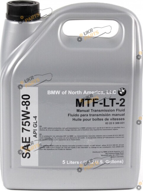 Масло трансмиссионное BMW MTF LT-2 75W-80 5 л