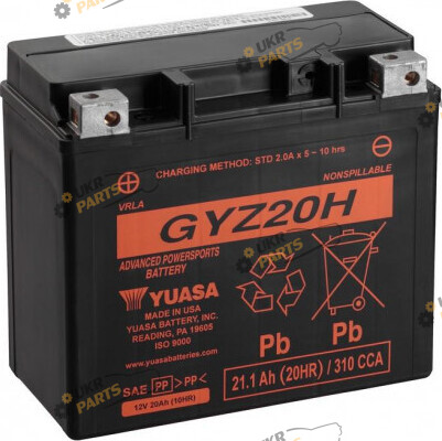 Мотоциклетный аккумулятор Yuasa МОТО High Performance MF VRLA Battery 21.1 Ач (GYZ20H)