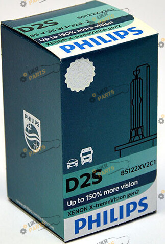лампа Ксенон Philips XV2 X-TremeVision (+150%) P32d-2 D2S 4800 K (8727900377071)