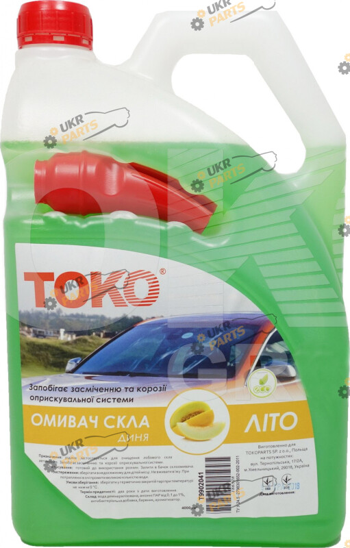 Жидкость омывателя готовая летняя Toko Дыня 4 л (T9902041)