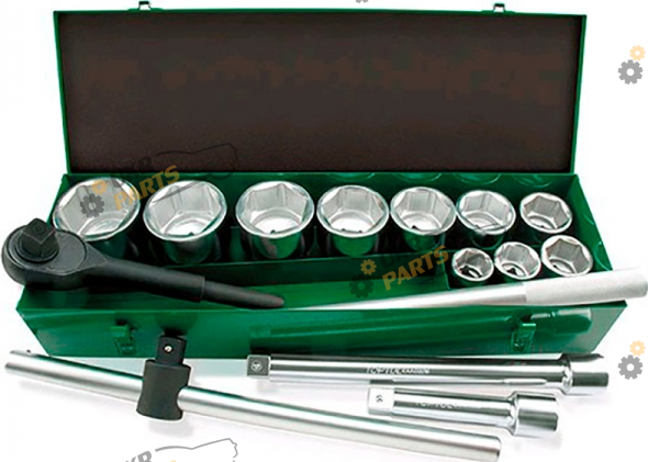 Набор инструментов Toptul 1 дюйм (36-80 мм) 14 предметов (GCAD1402)