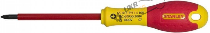 Отвертка Stanley FatMax с изоляцией VDE PH1 x 100 мм 1 шт (0-65-415)