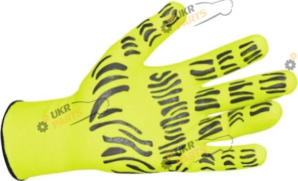 Перчатки зеленые нитриловые TIGERFLEX HI-LITE, поліестер, покритя нітрил, пара (0899403088)