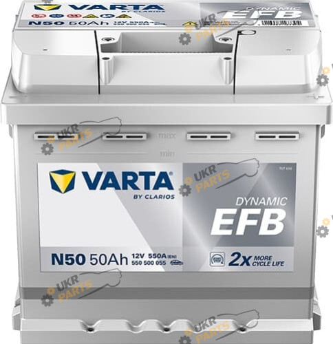 Автомобильный аккумулятор Varta 50 Ач (550500055K262)