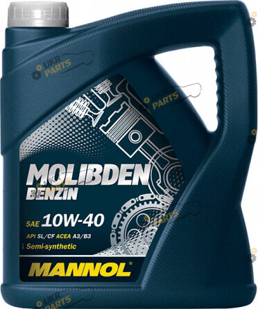 Моторное масло Mannol Molibden benzin 10W-40 4 л (16887)