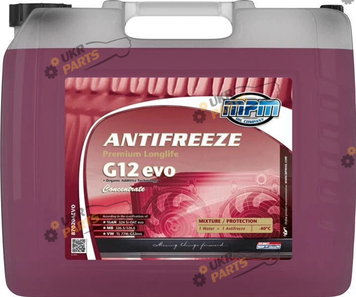 Концентрат антифриза MPM Oil G12 evo 20 л (87020AEVO)