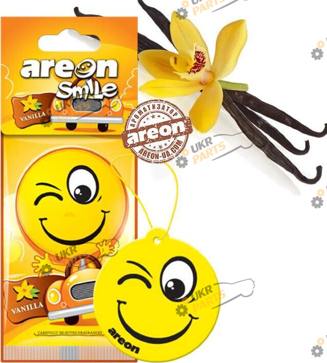 Ароматизатор Areon сухой листик Smile | Ваниль (25519)