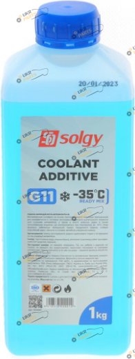 Антифриз Solgy G11 синий 1 л (503001)