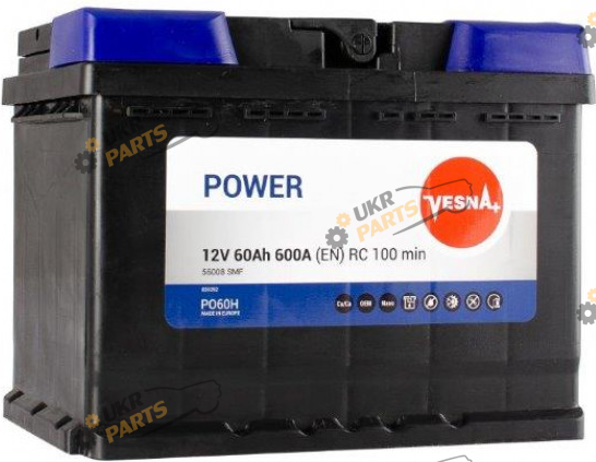 Автомобильный аккумулятор Vesna Power Euro(0) 60 Ач (415 262)