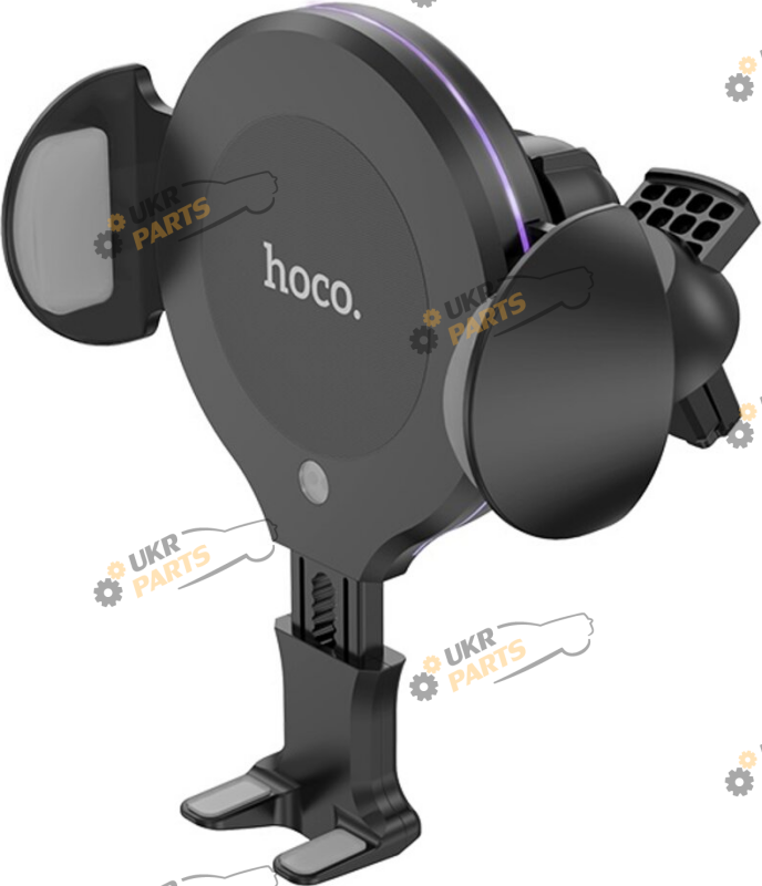 Держатель для телефона на дефлектор Hoco CA60 Aspiring infrared sensor з безпровідною зарядкою (6931474718754)