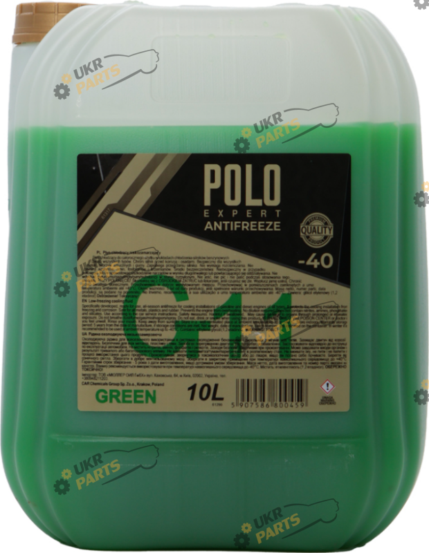 Антифриз Polo Expert CT11 G11 зелёный 10 л (10889)
