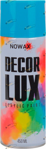 Аэрозольная краска NOWAX DECOR LUX 5012 акриловая светлый синий 450 мл (NX48031)