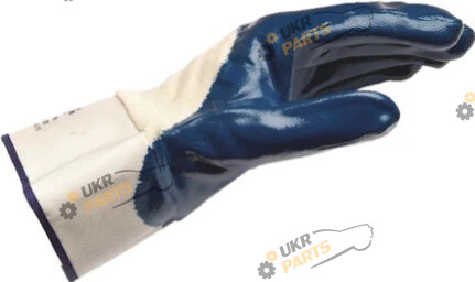 Перчатки бело-синие нитриловые BLUE NITRILE, бавовна, пара (0899420)