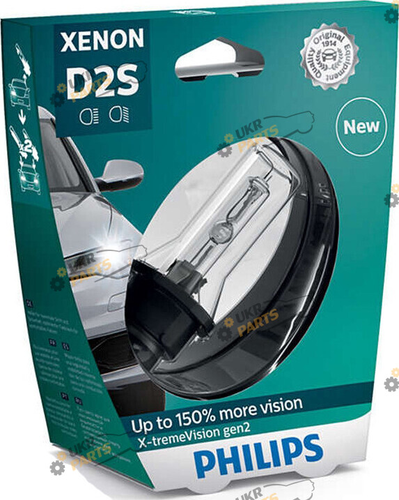 лампа Ксенон Philips X-tremeVision gen2 XV2 S1 +150% D2S 4800 K (85122 )