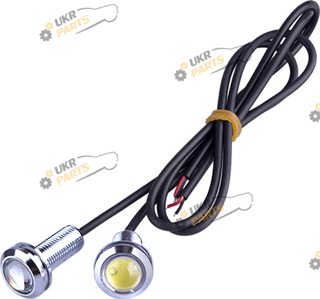 Болт крепления номера AG с подсветкой 18-COB 12V хромированные 2шт. White (AG-60338)