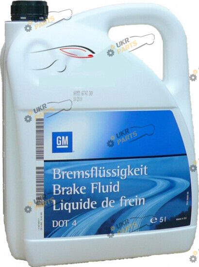 Тормозная жидкость General Motors DOT 4 BRAKE FLUID 5 л (19 42 060)