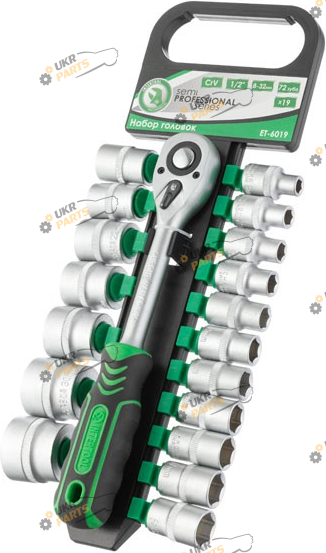Набор торцевых головок Intertool квадрат 1/2