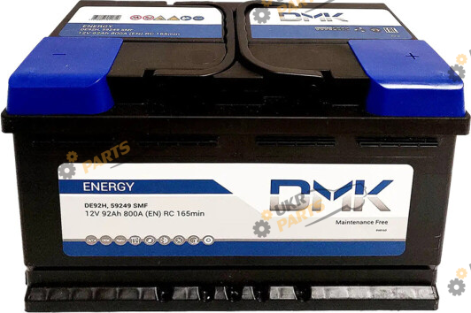 Автомобильный аккумулятор DMK ENERGY 92 Ач (DE92)