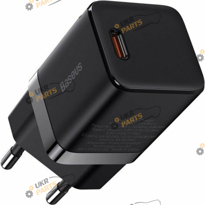Зарядное устройство Baseus GAN3 Fast Charger 1C 30W EU Black Type-C 3 А (CCGN010101)