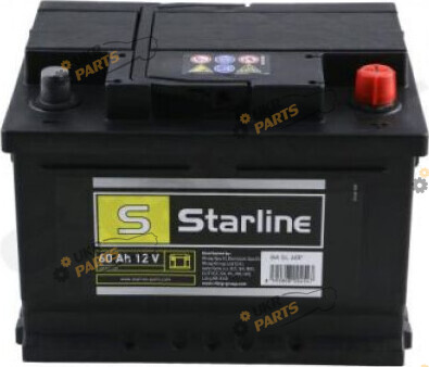 Автомобильный аккумулятор Starline 540 En, R+ 60 Ач (BA SL 60P)