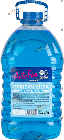 Жидкость омывателя готовая зимняя HELPIX AUTO FAN море -20 °C 5 л (4801)