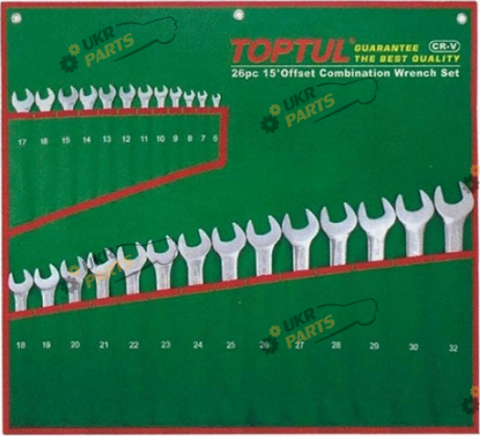 Набор комбинированных ключей Toptul 6 мм 26 шт (GAAA2604)