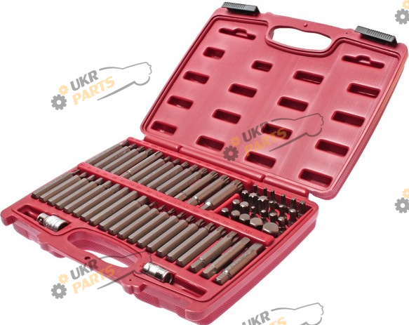 Набор бит JTC TORX, HEX, SPLINE, RIBE, SQ 58 шт (3509 JTC)