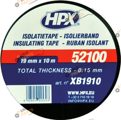 Изолента Hpx 52100 VDE на ПВХ основе 10 м / 19 мм (XB1910)