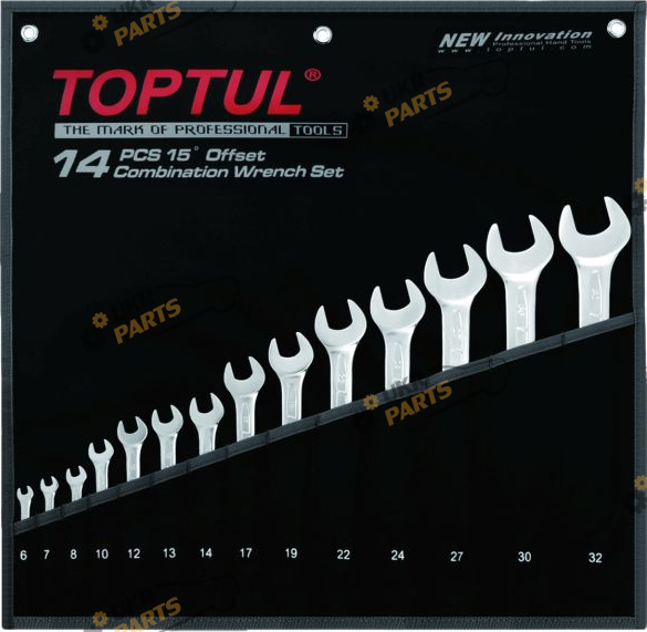 Набор комбинированных ключей Toptul 14 шт (GPAB1406)