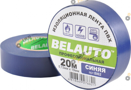 Изолента БЕЛАВТО синяя 20 м / 19 мм (BI62)