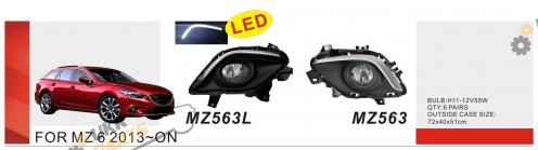 Фара противотуманная Vitol 55 Вт Mazda 6 2013-15 (MZ-563)