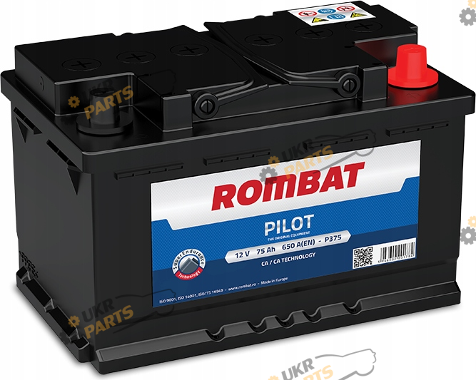 Автомобильный аккумулятор Rombat PILOT 75 Ач (P375)