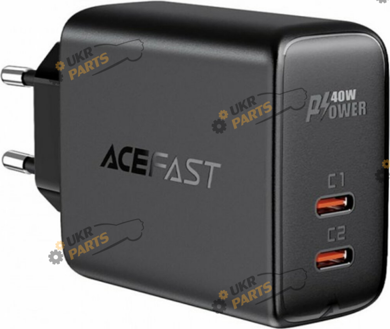 Зарядное устройство Acefast A9 PD40W Black Type-C 2.4 А (AFA9B)