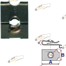 Монтажная пластина Romix 11,1 x 16,1 ø 2,8 мм (AR 16041)