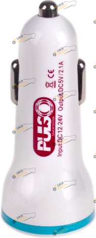Зарядное устройство Voin C-2023W 2USB (12 / 24V - 5V 2,1A) USB 2.1 А (C-2023W (200))