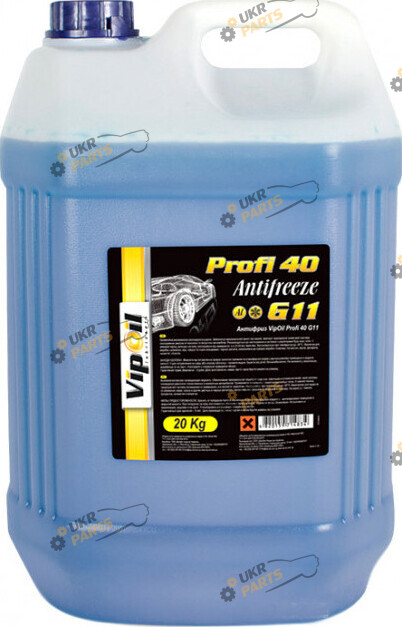 Антифриз Vipoil Profi 40 G11 синий 20 л (701254)