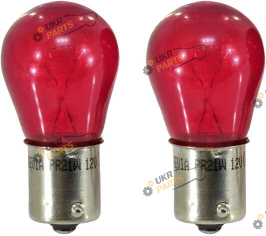Лампочка стопа Brevia PR21/5W 12V 21/5W BAW15d RED blister 2шт (12327B2)