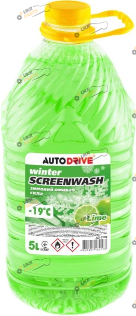Жидкость омывателя готовая зимняя Auto Drive Lime -19 °C 5 л (AD0139)