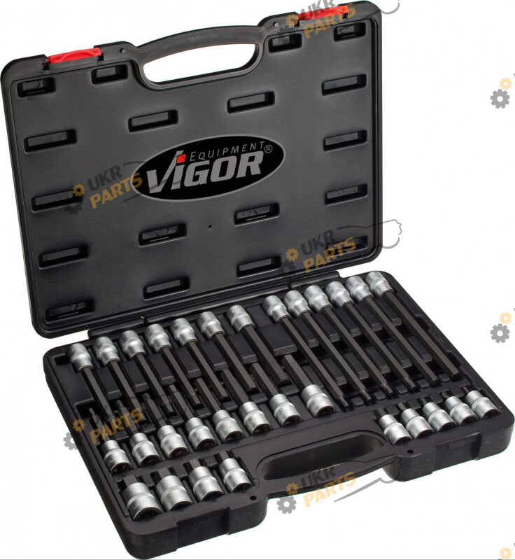 Набор торцевых головок Vigor квадрат 1/2