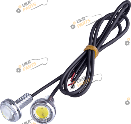 Болт крепления номера AG с подсветкой 23-COB 12V 2шт. хромированные White (AG-60340)