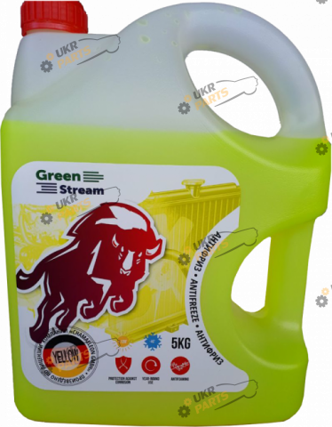 Антифриз GreenStream G11 жёлтый 5 л (43041)