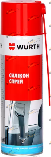 Силиконовая смазка для резины Wurth Силікон спрей 0.5 л (0893221)
