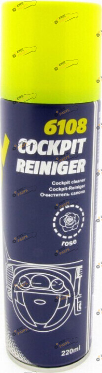 Полироль для торпеды Mannol Cockpit-Reiniger Rose 0.22 л (6108)