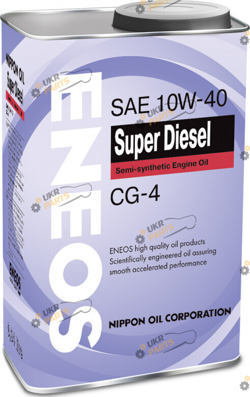 Моторное масло S-Oil SUPER DIESEL CG-4 10W-40 4 л (Eneos OIL2070)