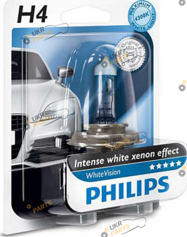 Галогеновая лампа Philips RACING VISION +150%, H4 2 шт (22949)