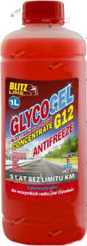 Концентрат антифриза Blitz Line Glycogel G12 красный 1 л (26154)