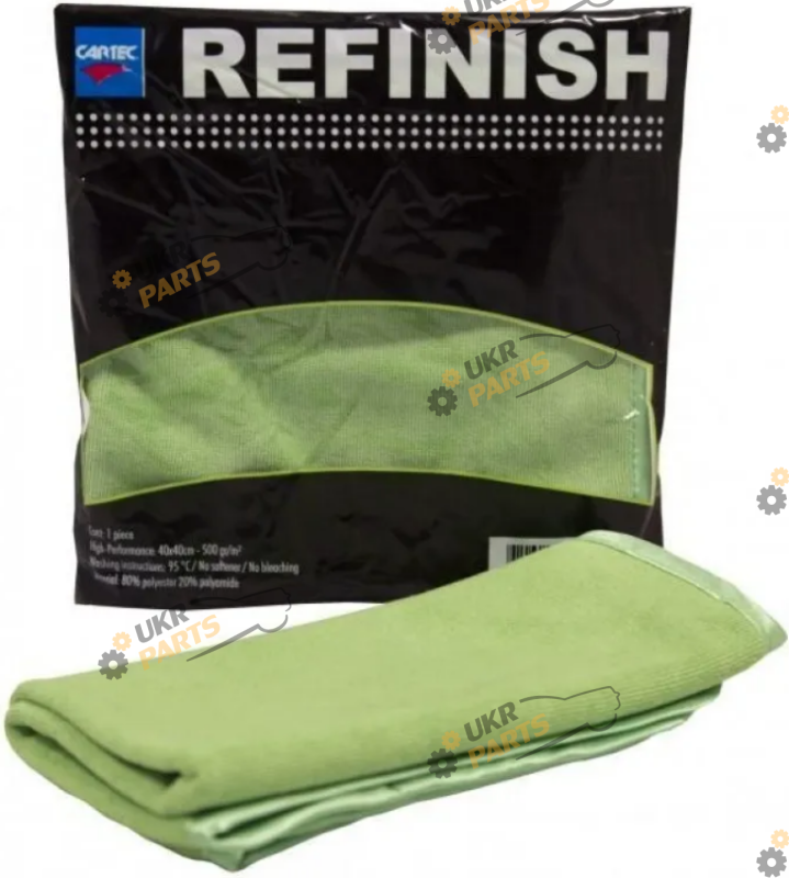 Микрофибровая салфетка для кузова Cartec Refinish зеленая (RF2203)