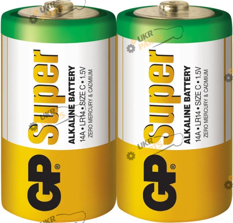 Щелочная батарейка GP SUPER ALKALINE 1.5V C 2 шт. (14A-S2)